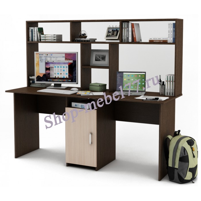 Письменный стол Лайт-10 с надстройкой