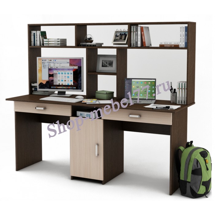 Письменный стол Лайт-10Я с надстройкой