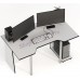 Геймерский стол СКП-6 белый с чёрным
