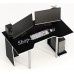 Геймерский стол СКП-6 чёрный с белым