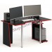 Геймерский стол СКП-6 чёрный с красным