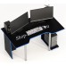 Геймерский стол СКП-6 чёрный с синим