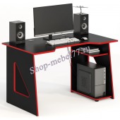 Геймерский стол СКП-4 чёрный с красным