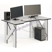 Геймерский стол СКП-2 белый с чёрным