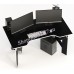 Геймерский стол СКП-10 чёрный с белым
