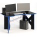 Геймерский стол СКП-10 чёрный с синим