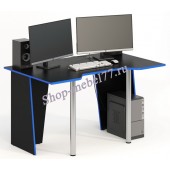 Геймерский стол СКП-5 чёрный с синим