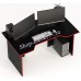 Геймерский стол СКП-7 чёрный с красным