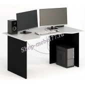 Геймерский стол СКП-7 чёрный / белый