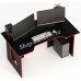 Геймерский стол СКП-8 чёрный с красным