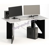 Геймерский стол СКП-9 чёрный / белый