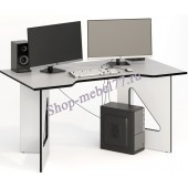 Геймерский стол СКП-9 белый с чёрным