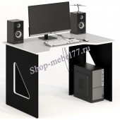 Геймерский стол СКП-3 чёрный / белый