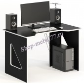 Геймерский стол СКП-3 чёрный с белым